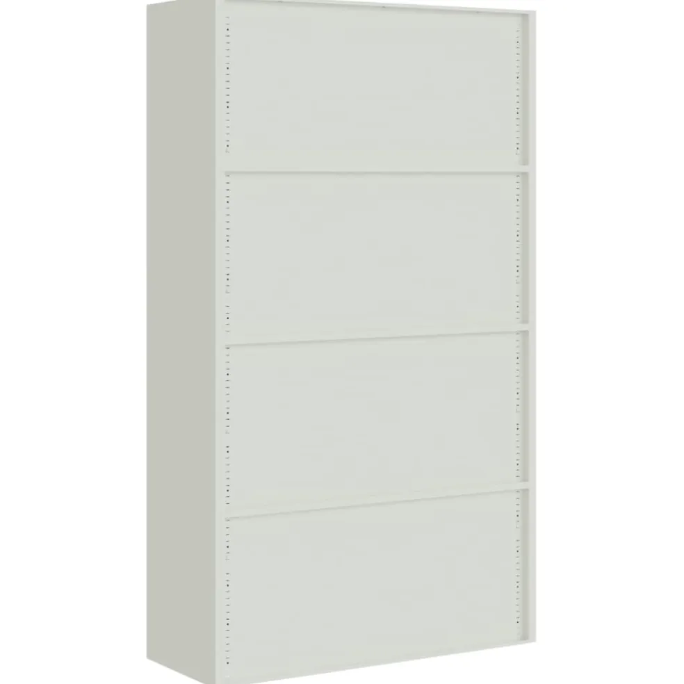 vidaXL Archiefkast 105x40x180 cm staal lichtgrijs