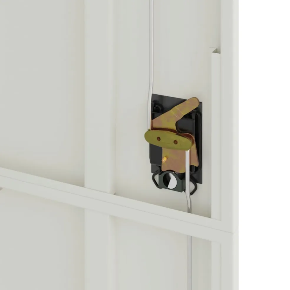 vidaXL Archiefkast 105x40x180 cm staal lichtgrijs