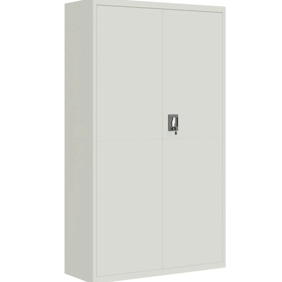 vidaXL Archiefkast 105x40x180 cm staal lichtgrijs