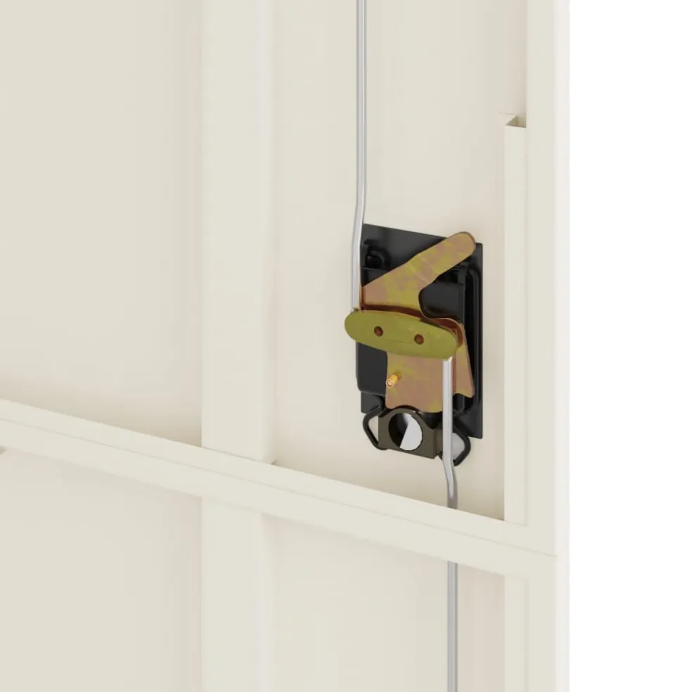vidaXL Archiefkast 105x40x180 cm staal wit