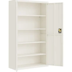 vidaXL Archiefkast 105x40x180 cm staal wit