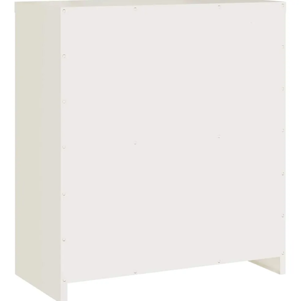 vidaXL Archiefkast 79x40x90 cm staal wit