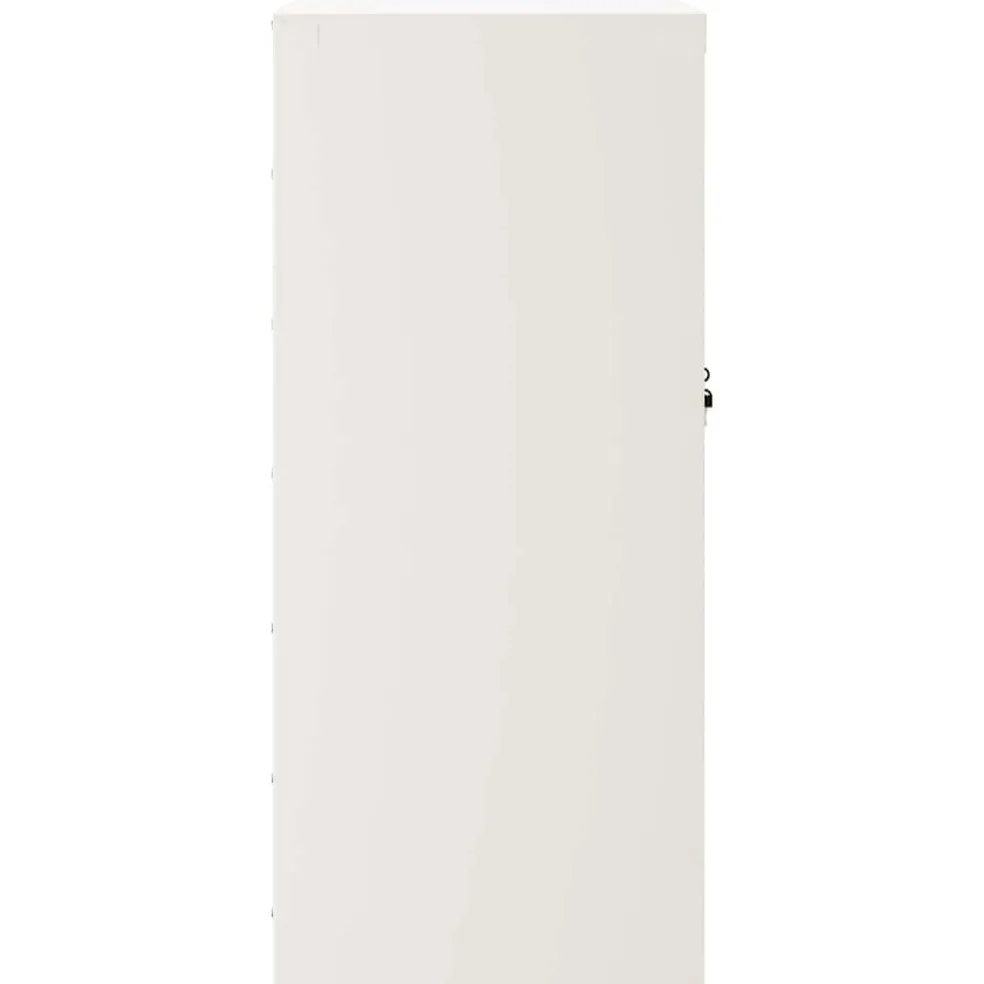 vidaXL Archiefkast 79x40x90 cm staal wit