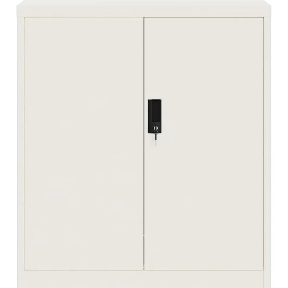 vidaXL Archiefkast 79x40x90 cm staal wit