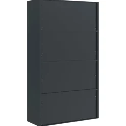 vidaXL Archiefkast 105x40x180 cm staal antracietkleurig