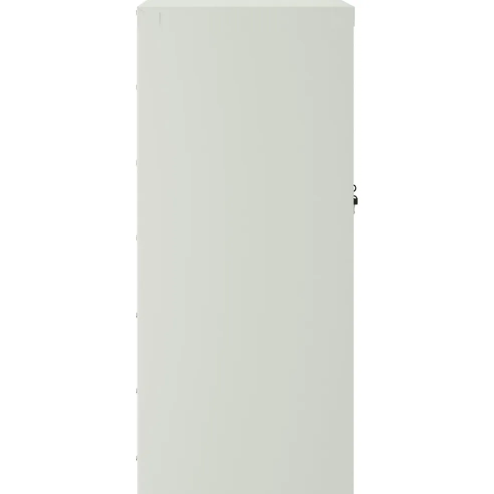 vidaXL Archiefkast 79x40x90 cm staal lichtgrijs