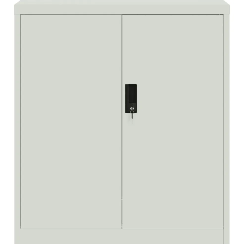 vidaXL Archiefkast 79x40x90 cm staal lichtgrijs