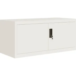 vidaXL Archiefkast 90x40x40 cm staal wit