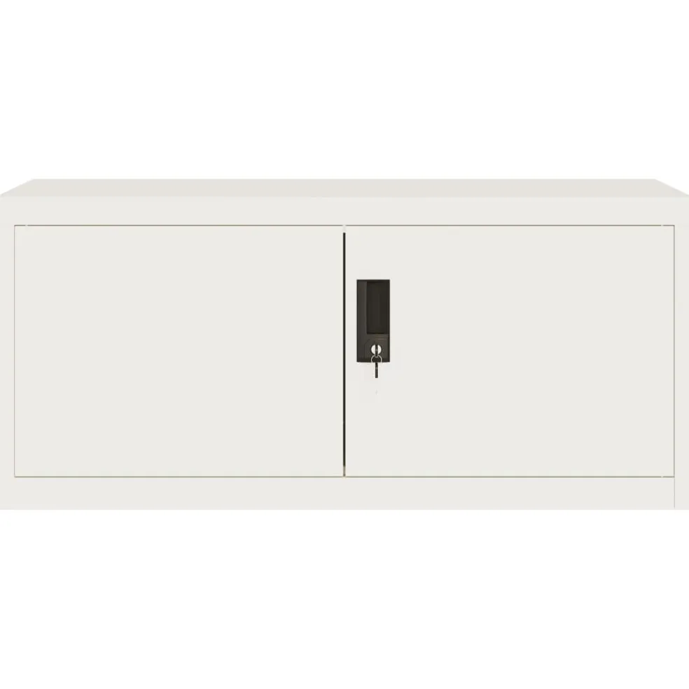 vidaXL Archiefkast 90x40x40 cm staal wit