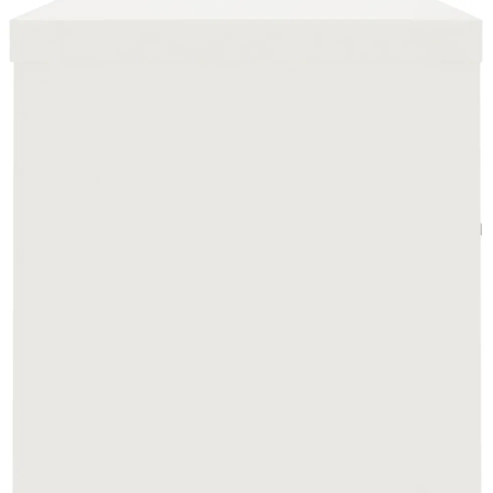 vidaXL Archiefkast 90x40x40 cm staal wit