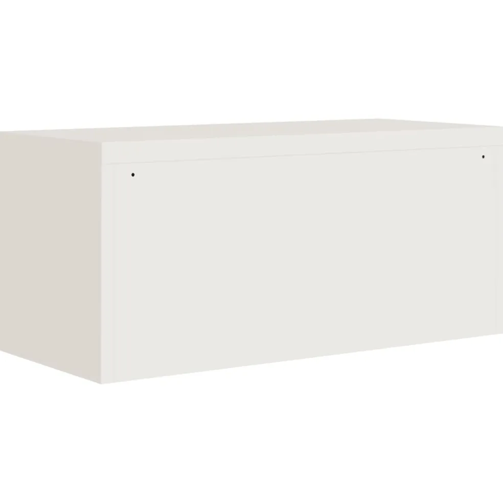 vidaXL Archiefkast 90x40x40 cm staal wit