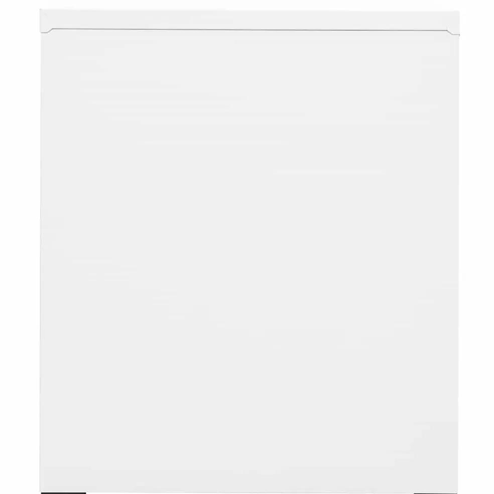 vidaXL Archiefkast 46x62x72,5 cm staal wit