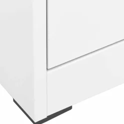 vidaXL Archiefkast 46x62x72,5 cm staal wit