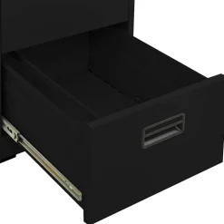 vidaXL Archiefkast 46x62x72,5 cm staal zwart