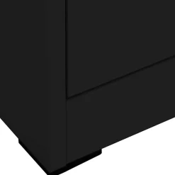 vidaXL Archiefkast 46x62x72,5 cm staal zwart
