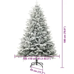 vidaXL Artificial Pre-lit Kerstboom met Ballenset Groen 180 cm