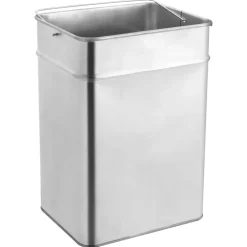 vidaXL Asbak/prullenbak 45 L staal zwart
