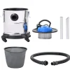 vidaXL Asstofzuiger met HEPA filter 1200 W 20 L roestvrij staal