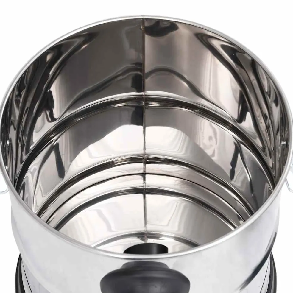 vidaXL Asstofzuiger met HEPA filter 1200 W 20 L roestvrij staal