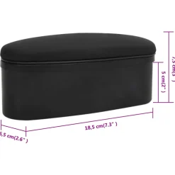 vidaXL Auto Armsteun Opbergbox Universeel 18,5x6,5x7,5 cm ABS