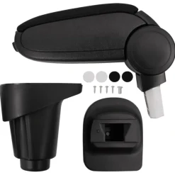 vidaXL Autoarmsteun voor Fiat 500L (2012) 14x35x(37-53) cm ABS zwart