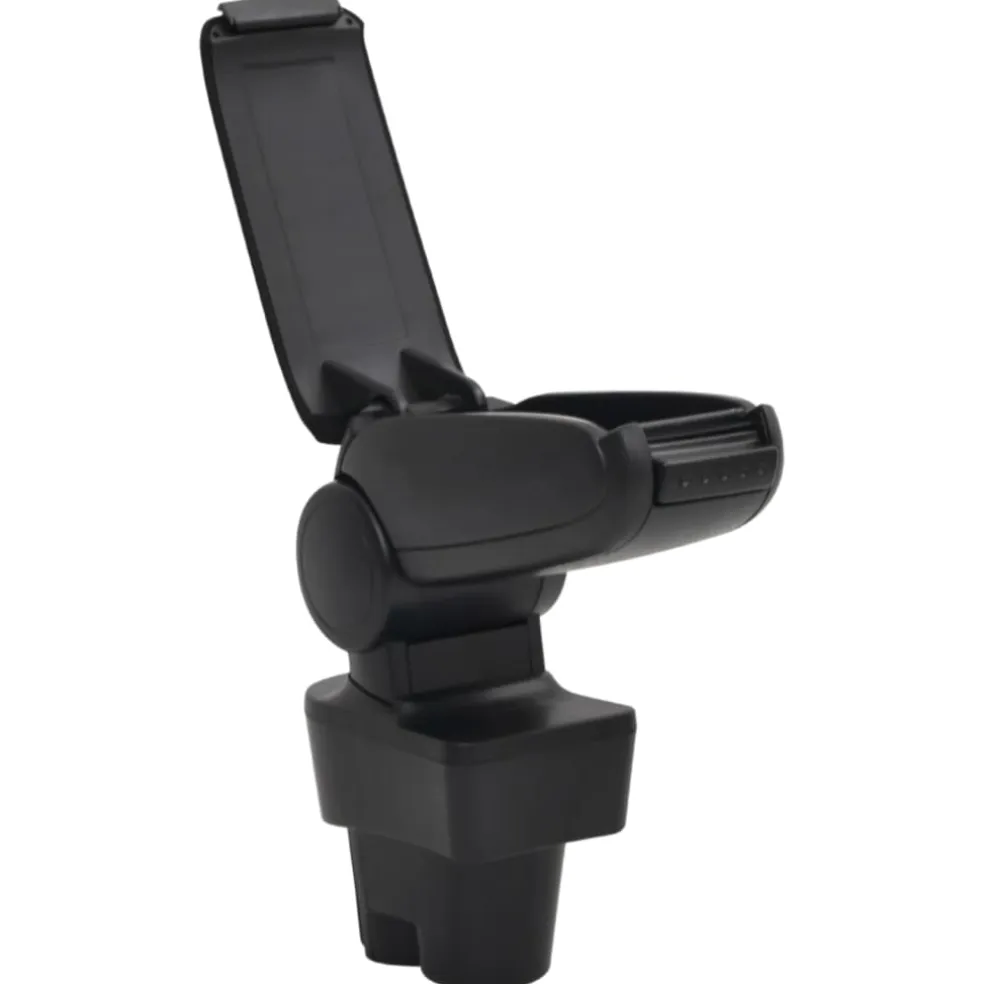 vidaXL Autoarmsteun 12x36x(33,5-48) cm ABS zwart