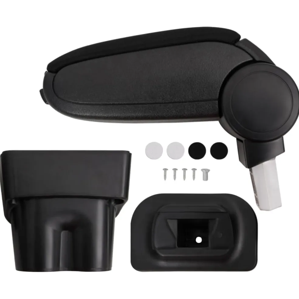 vidaXL Autoarmsteun 17x32x(35,5-52) cm ABS zwart