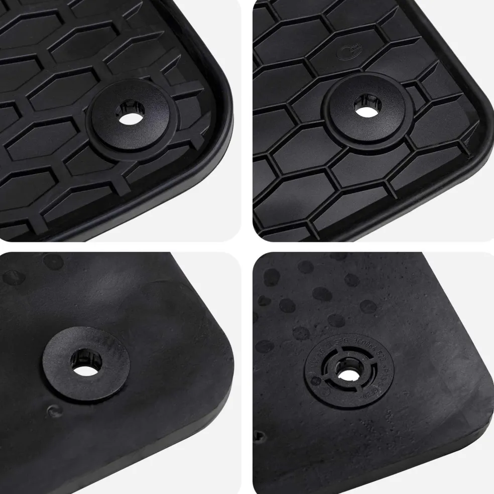 vidaXL Autobodemmat 4 st geschikt voor Audi A4 B9 2015-2024 Rubber