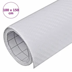 vidaXL Autofolie 3D 100x150 cm wit