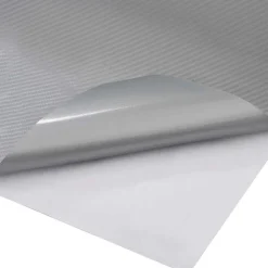 vidaXL Autofolie 4D 100x150 cm zilverkleurig