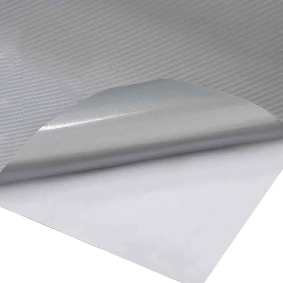 vidaXL Autofolie 4D 100x150 cm zilverkleurig