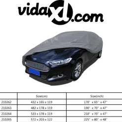 vidaXL Autohoes M nonwoven stof