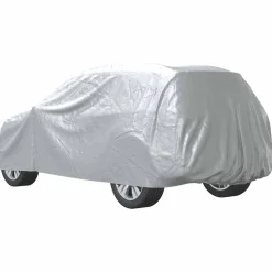vidaXL Autohoes voor SUV met gespriemen M volledig zilverkleurig