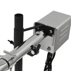 vidaXL Automatische barbecue met motor 207x45x81 cm roestvrij staal