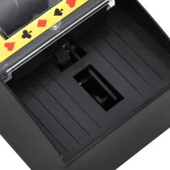vidaXL Automatische kaartenschudder zwart 2 deks