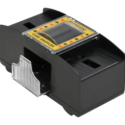 vidaXL Automatische kaartenschudder zwart 2 deks