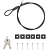 vidaXL Auto Safe met slot Zwart 22 x 16 x 7 cm Staal