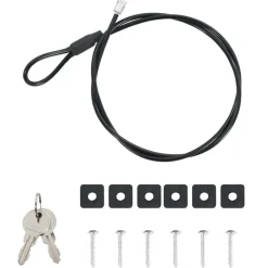vidaXL Auto Safe met slot Zwart 22 x 16 x 7 cm Staal