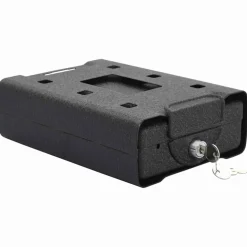 vidaXL Auto Safe met slot Zwart 22 x 16 x 7 cm Staal