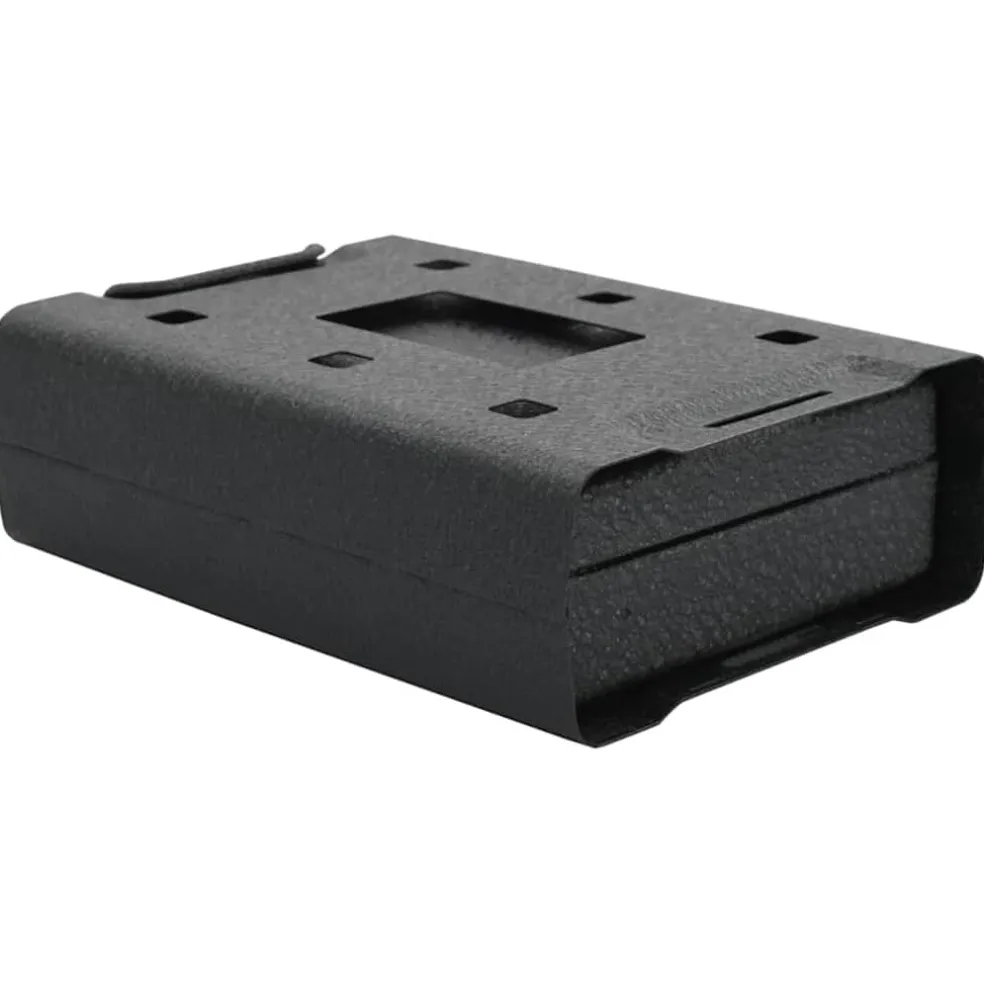 vidaXL Auto Safe met slot Zwart 22 x 16 x 7 cm Staal