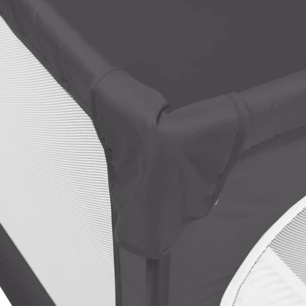 vidaXL Babybox met 2 deuren oxford stof donkergrijs