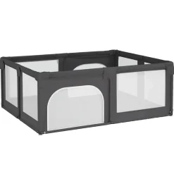 vidaXL Babybox met 2 deuren oxford stof donkergrijs
