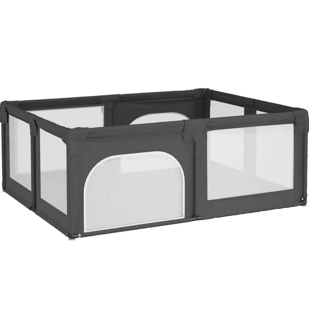 vidaXL Babybox met 2 deuren oxford stof donkergrijs