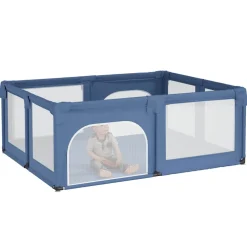vidaXL Babybox met 2 deuren oxford stof lichtblauw