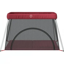 vidaXL Babybox met matras linnen rood