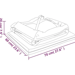 vidaXL Babybox met matras linnen groen