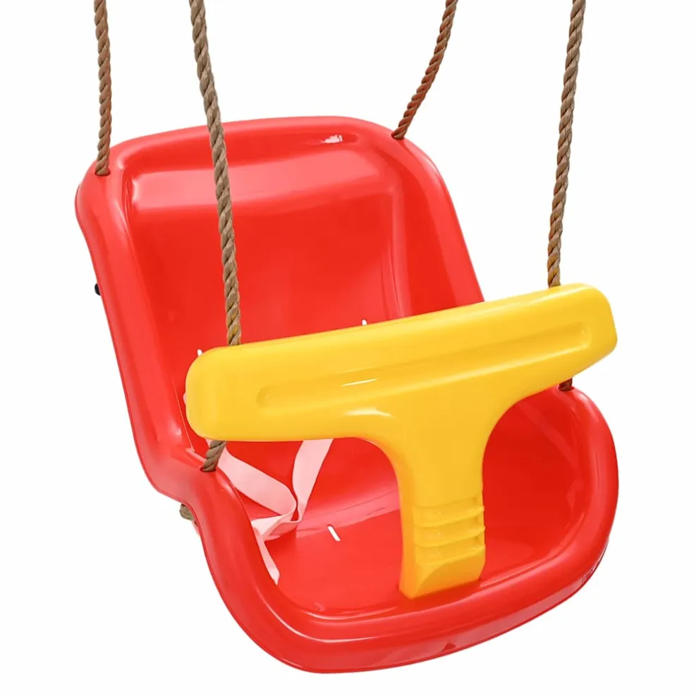 vidaXL Babyschommel 2 st Rood 36 x 43 x 42 cm Kunststof