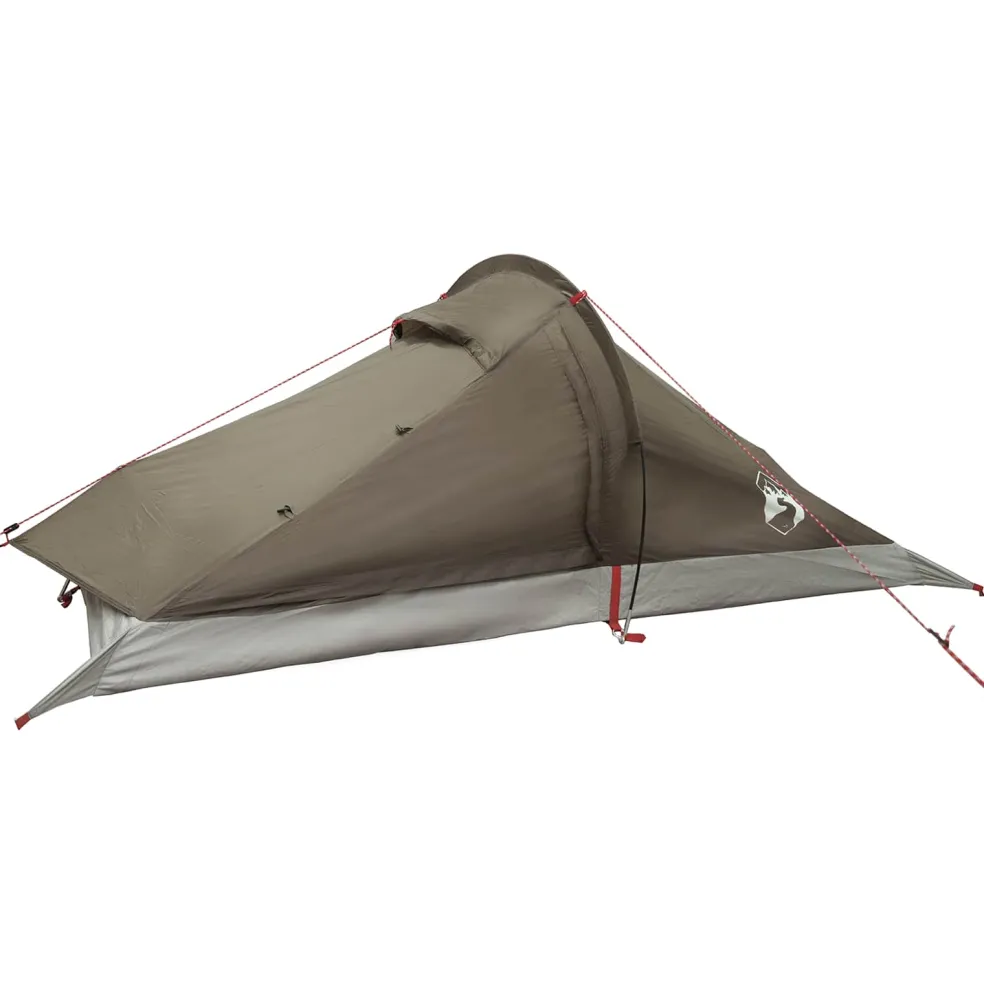 vidaXL Backpacking Tent 2-persoons Bruin en Grijs