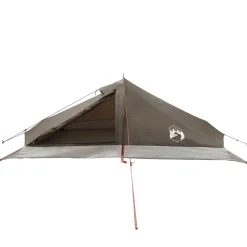 vidaXL Backpacking Tent 2-persoons Bruin en Grijs