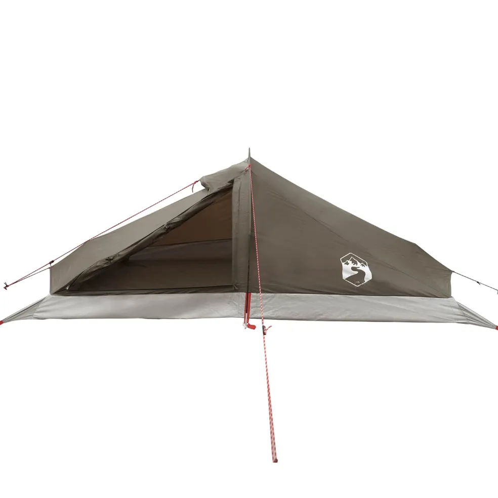 vidaXL Backpacking Tent 2-persoons Bruin en Grijs